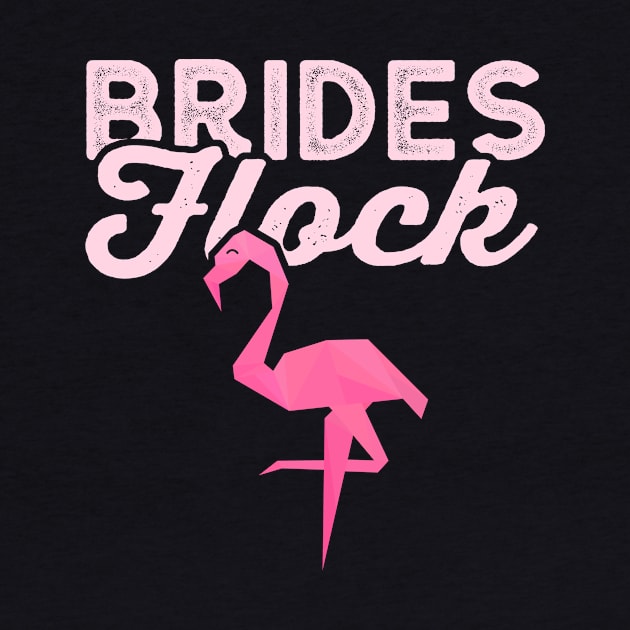 Brides Flock Shirt - Beach Bride Flamingo Bride Shirt, Beach Bride Flamingo Bride Shirt by BlueTshirtCo